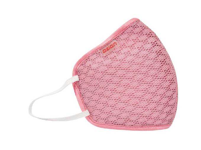 Asian Unisex Reusable 6 layer pink Outdoor Face mask (Pack of 1)