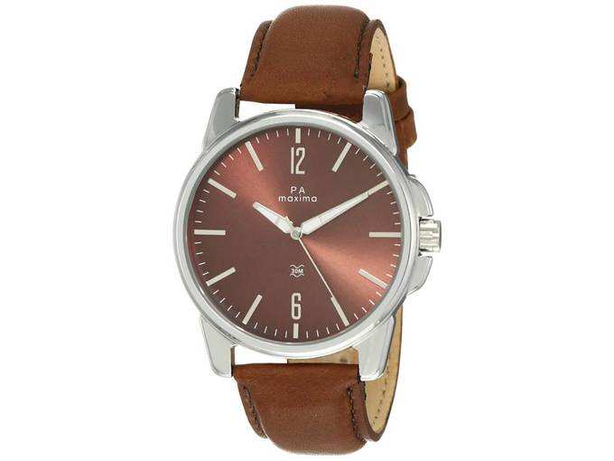 Maxima Analog Brown Dial Men&#39;s Watch-49863LAGI