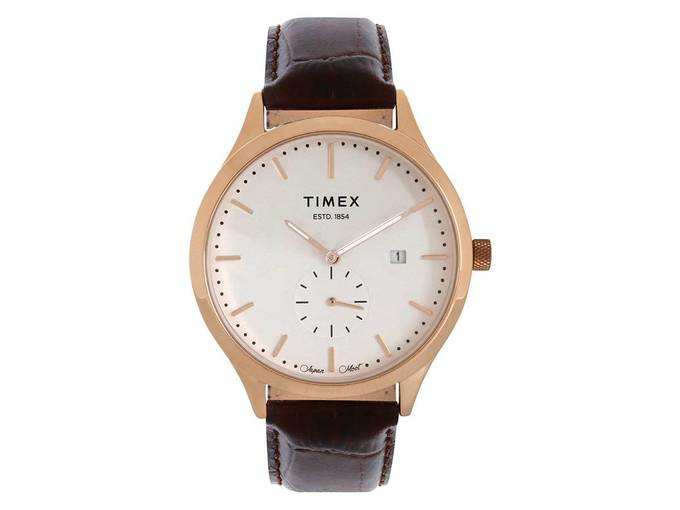 Timex Analog White Dial Men&#39;s Watch-TW000T317