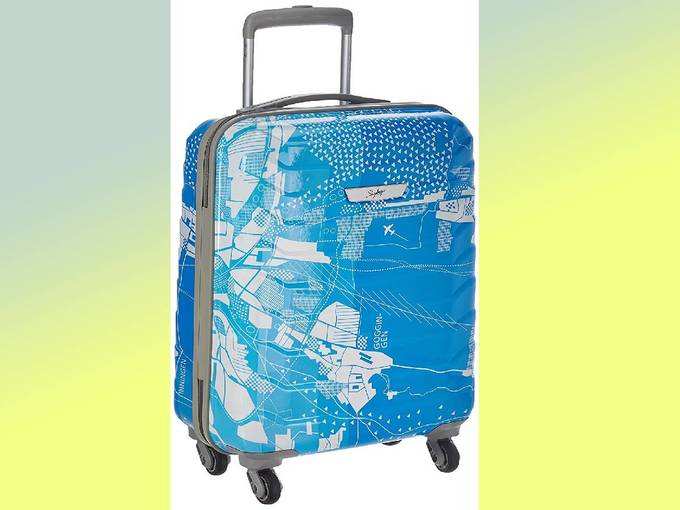 Skybags Trooper 55 Cms Polycarbonate Blue Hardsided Cabin Luggage
