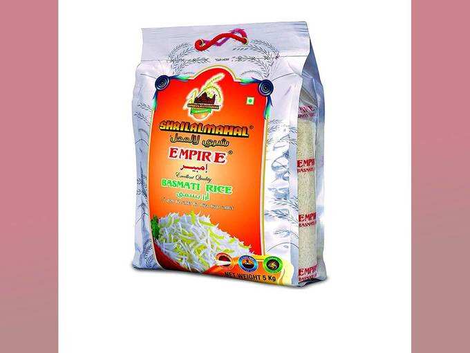 SHRILALMAHAL Empire Basmati Rice (Most Premium), 5 kg | Low Glycemic Index | Gluten Free