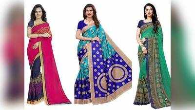 Amazon Wardrobe Sale :  रंग बिरंगी Designer Saree Amazon से खरीदे 90% तक के डिस्काउंट पर