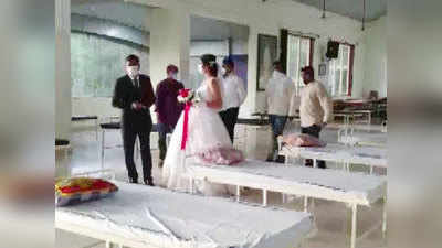 वसईः कपल ने शादी के दिन आइसोलेशन सेंटर को दान दिए 50 बेड