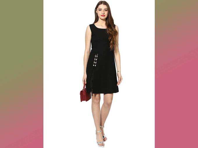 Soie Women&#39;s Knee Length Dress.