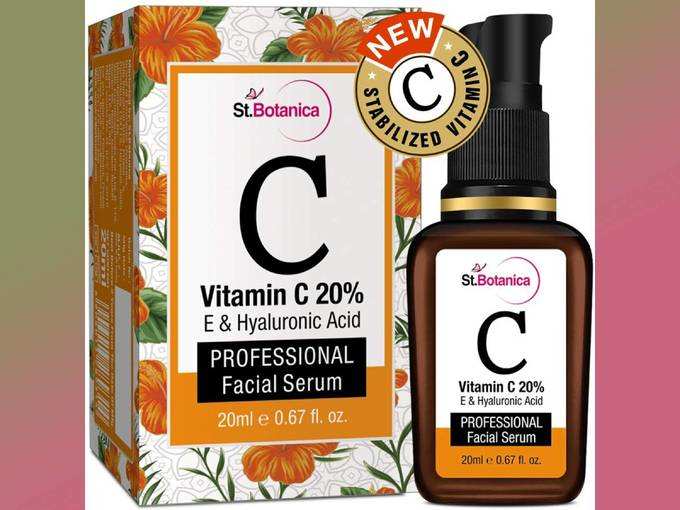 StBotanica Vitamin C 20% Vitamin E and Hyaluronic Acid Fairness Brightening Facial Serum - 20 ml
