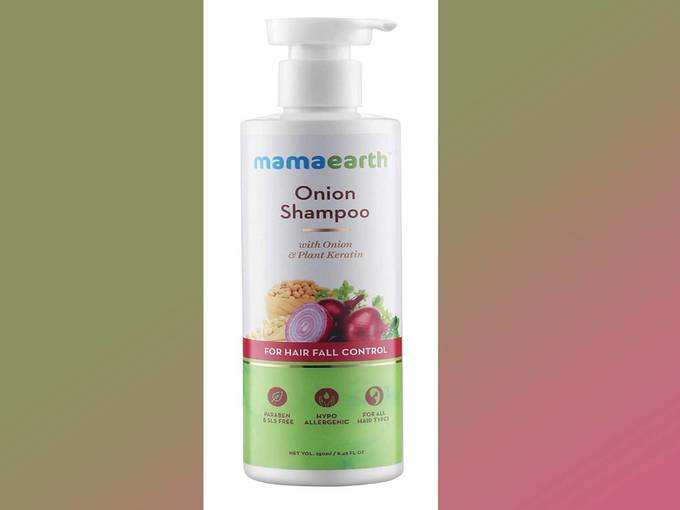 Mamaearth Onion Hair Fall Shampoo for Hair Growth &amp; Hair Fall Control, with Onion Oil &amp; Plant Keratin 250ml