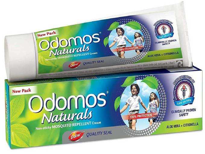 Dabur Odomos Naturals Non-Sticky Mosquito Repellent Cream - 100g