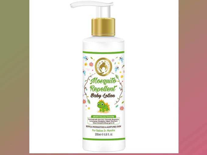 Mom &amp; World Baby Mosquito Repellent Baby Lotion 200ml - 100% Naturally Derived
