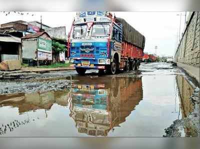 জলাশয়ের চেহারা সার্ভিস রোডের