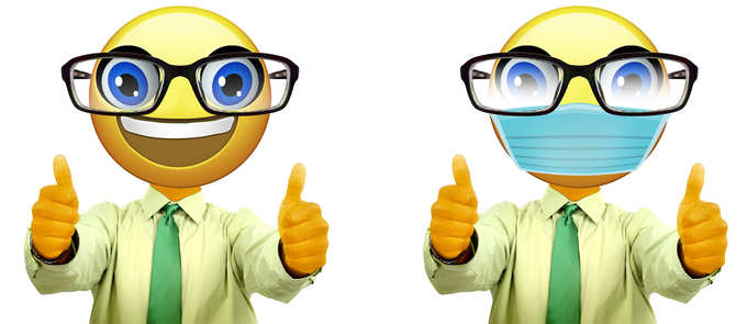 eyeglasses mask istock