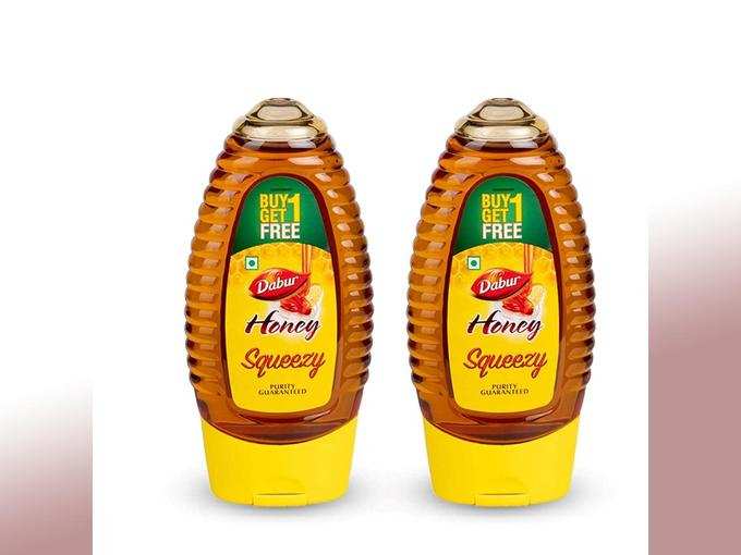 Dabur Honey Squeezy - India&#39;s No.1 Honey - 225 g (Buy 1 Get 1 Free)