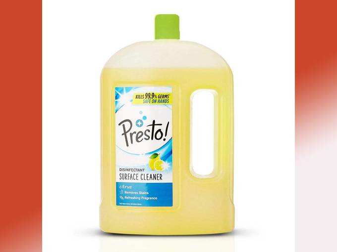 Amazon Brand - Presto! Disinfectant Floor Cleaner Citrus, 2 L