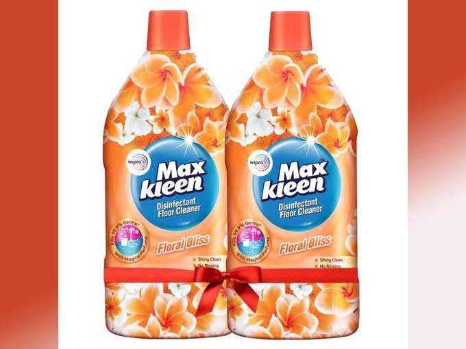 Maxkleen Disinfectant Floor Cleaner, Floral Bliss, 975 ml(Pack of 2)