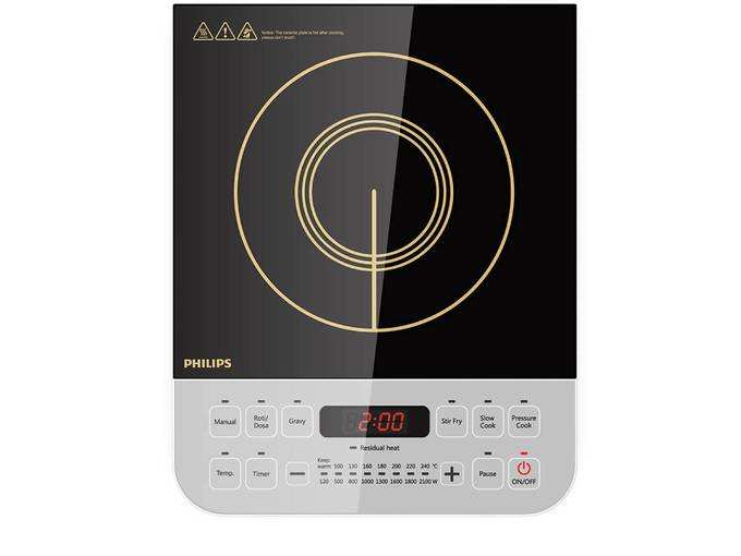 Philips Viva Collection HD4928/01 2100-Watt Induction Cooktop (Black)