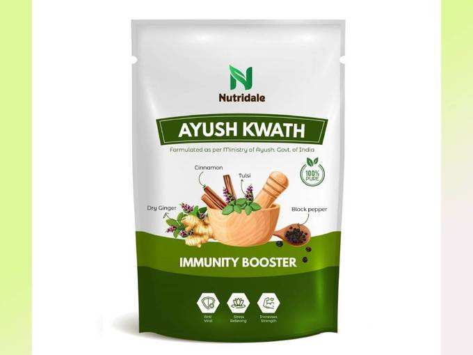 Nutridale Ayush Kadha 200 Gm ( Natural Ingredients Immunity Booster ) Herbal Kadha- Tea Masala