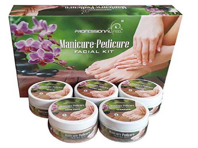 professional feel Manicure Pedicure Lotus facial kit For Men &amp; Women Glowing Skin Care Treatment/Instant Glow Care For Beauty - Radiance Booster Facial...