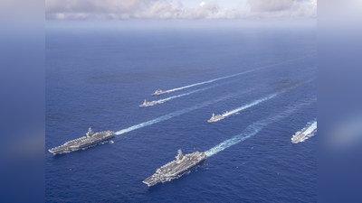 साउथ चीन सी में तनाव, चीन की दादाग‍िरी के जवाब में अमेरिकी नौसेना ने शुरू किया महाभ्‍यास