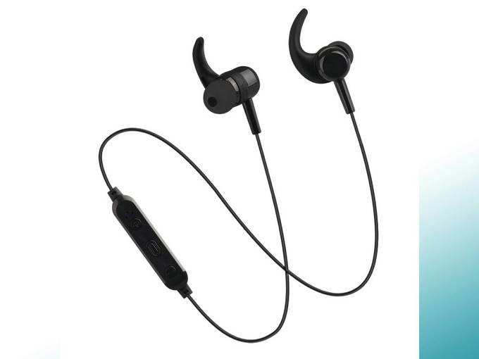 pTron BassFest Stereo in-Ear Wireless Bluetooth Headphones with Mic - (Black)