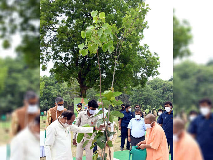 लखनऊ में मुख्‍यमंत्री योगी आदित्‍यनाथ ने वृक्षारोपण मिशन 2020 का शुभारंभ किया..