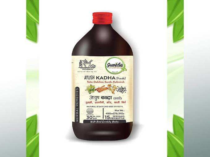 Guapha Ayurveda Ayush Kadha (Pravahi Kwath) -Helps to Boost Immunity - 450ml
