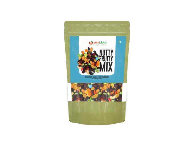 Nutriplato-enriching lives Fruits &amp; Nuts Trail Mix with Chocolate Chunks, 340 g