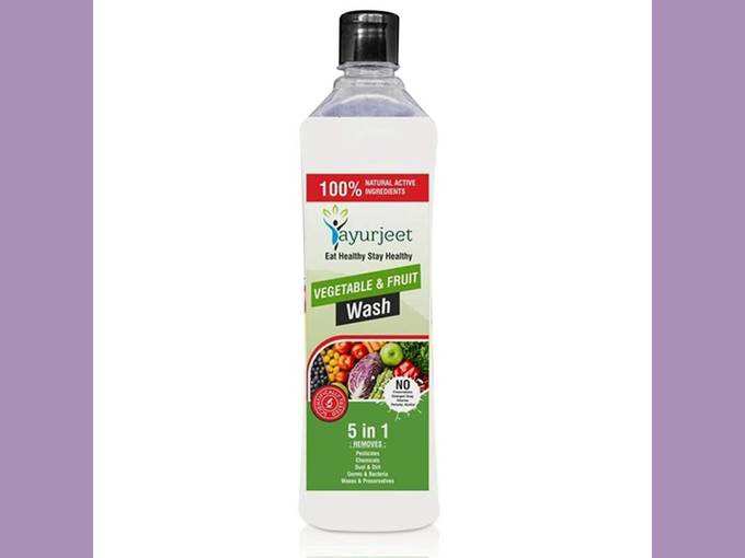 Crypton Ayurjeet WASH Vegetable and Fruit Cleaner (500ml) (Pack of 1)