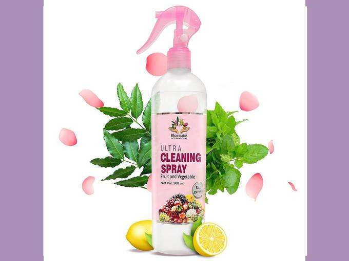 DHARMANI`S INTERNATIONAL Fruit and Vegetable Wash Liquid Cleanser Uses Food Grade Ingredients to Disinfect Your Fruits and Vegetables by Removing Germs,...