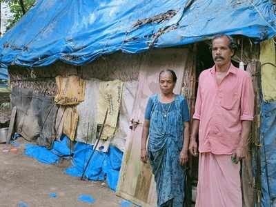 ദമ്പതികൾക്ക് തലചായ്ക്കാൻ ചിതലരിച്ച് ദ്രവിക്കുന്ന ഓലക്കുടിൽ; മഴയാരംഭിച്ചതോടെ ചങ്കിടിപ്പോടെ കുടുംബം