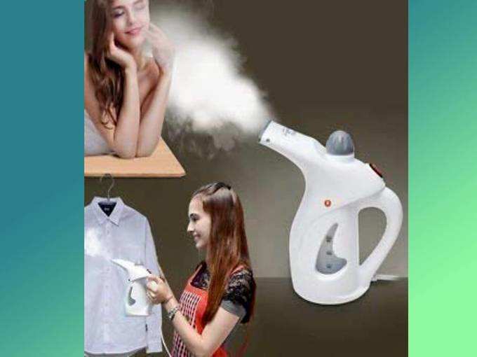FIgment Portable Powerful Handheld Facial Garment Fabric Iron Steamer with Fast Heat-Up for Clothes and Face (Multicolour)