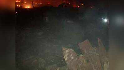शहाबाद डेयरी इलाके में लगी आग, मशक्कत के बाद काबू में