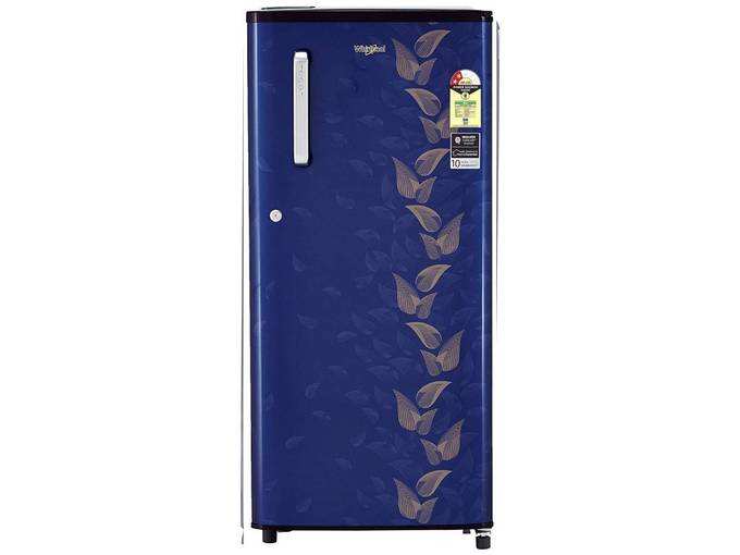 Whirlpool 190 L 2 Star Direct-Cool Single Door Refrigerator (WDE 205 CLS PLUS 2S, Sapphire Fiesta, Toughened Glass Shelves)