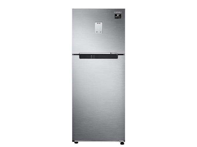 Samsung 244L 3 Star Inverter Frost Free Double Door Refrigerator (RT28T3523S8/HL, Elegant Inox, Curd Maestro)