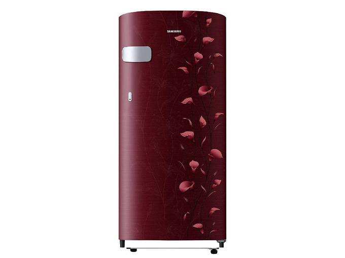 Samsung 192 L 2 Star ( 2019 ) Direct Cool Single Door Refrigerator(RR19N1Y12RZ/HL / RR19R2Y12RZ/NL, Tender Lily Red)