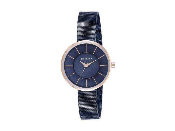 Giordano Women&#39;s Latest Fashion Blue Dial &amp; Blue Mesh Band Watch, Model No. A2047-66