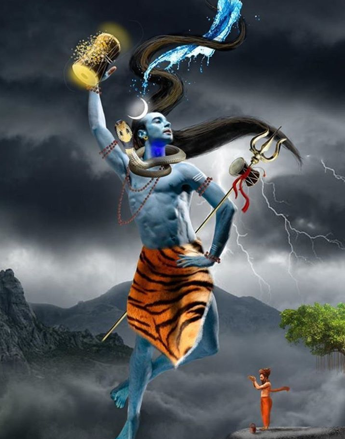 Lord Shiva, Ganga And Bhagiratha