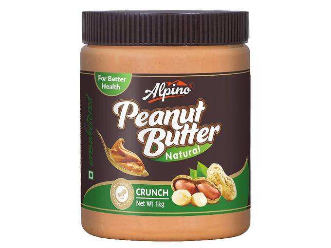 Alpino Natural Peanut Butter Crunch 1 KG (Unsweetened / Gluten Free / Non-GMO / Vegan)