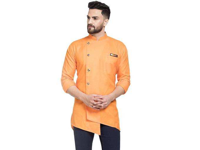 BENSTOKE Mens Cotton Regular Kurta