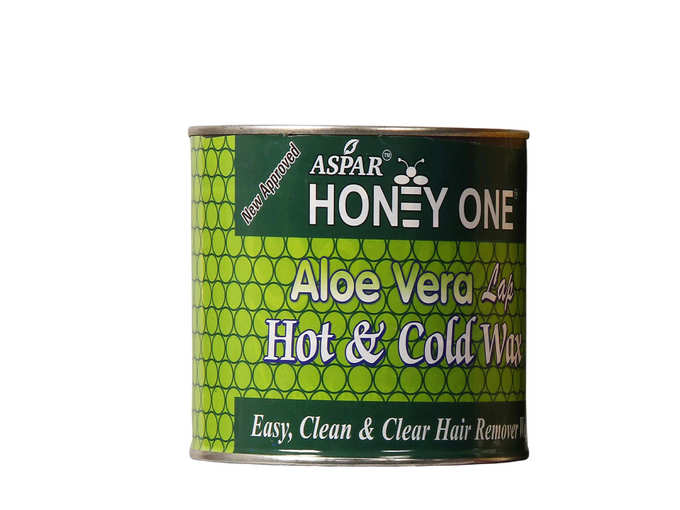 Aspar Honey One Aloe Vera Flavoured Hot Wax For Hair Removal for women (600gm)