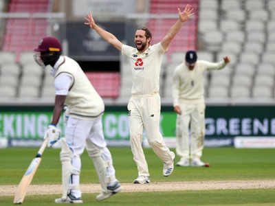 ENG vs WI 2nd Test: स्टुअर्ट ब्रॉड और क्रिस वोक्स ने दिलाई इंग्लैंड को बड़ी बढ़त