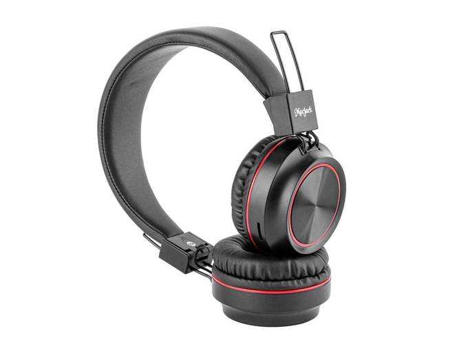 Macjack Wave 300 On Ear Bluetooth Headphones with Thumping Bass &amp; 4D Sound, Inbuilt Mic &amp; 12 Hours of Playback Time, TF Card &amp; Aux Input -...