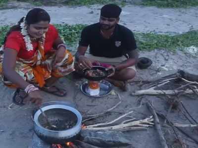 గోదారి ఒడ్డున స్వాతి నాయుడు పీతల పులుసు.. రుచి చూస్తున్నాడుగా!