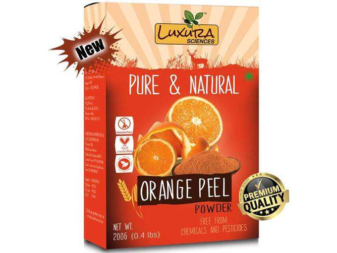 Luxura Sciences Pure Vitamin C Orange Peel Powder For Skin Whitening 200 Grams.(Santra Chilka)