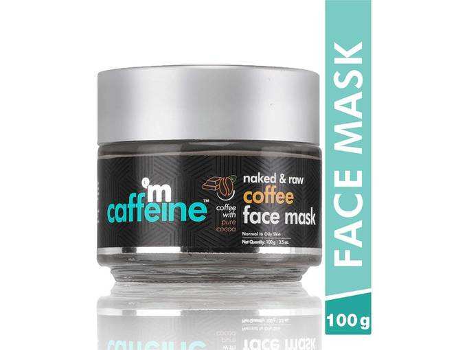 mCaffeine Naked &amp; Raw Coffee Face Mask | Cocoa, Vitamin E | Tan Removal | Oily/Normal Skin | Paraben &amp; Mineral Oil Free | 100 g