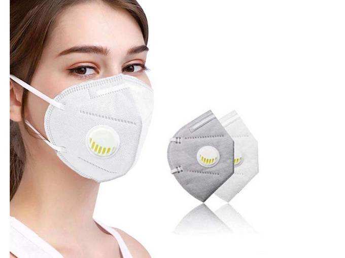 Magadis Polypropylene K N95 Silicon Anti Pollution Protection 5 Layers Anti-Dust Reusable Face Mask with Valve and Respirator Activated with Carbon Filter...