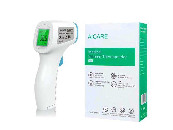 Kayra Décor Infrared Forehead Thermometer for Kids and Adults, Instant testing in second, Non - Contact Smart Scanning Technology with LCD