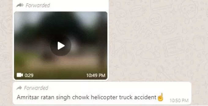 helicopter and truck accident