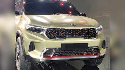 Kia Sonet SUV की टीजर तस्वीर जारी, दिखी फ्रंट की झलक