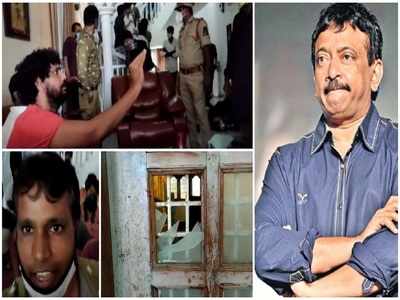 రామ్ గోపాల్ వర్మ కార్యాలయంపై పవన్ ఫ్యాన్స్ దాడి.. 8 మంది అరెస్ట్