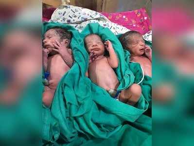 गाजियाबाद: महिला ने 3 बच्चों को दिया जन्म, दो बच्चे आईसीयू में रखे गए