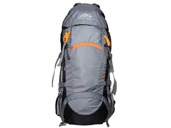 Mount Track Altitude Rucksack, Hiking &amp; Trekking Backpack 55 Ltrs with Rain Cover and Laptop Compartment (Black)